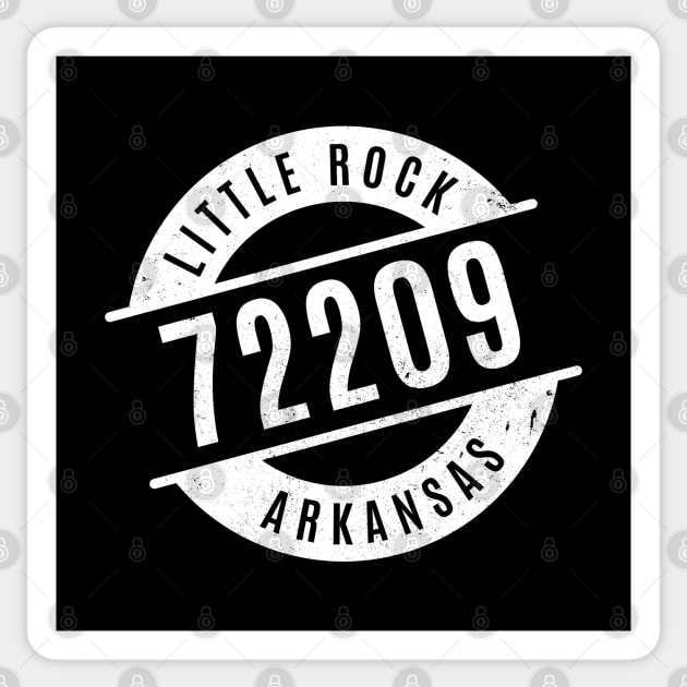 Little Rock Arkansas 72209 Zip Code Sticker by creativecurly